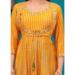 Picture of Beauteous Cotton & Silk Dark Orange Readymade Gown