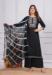 Picture of Bewitching Rayon Black Readymade Salwar Kameez