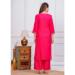 Picture of Shapely Rayon Deep Pink Readymade Salwar Kameez