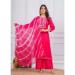 Picture of Shapely Rayon Deep Pink Readymade Salwar Kameez
