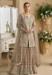Picture of Crepe & Net & Silk Dim Gray Straight Cut Salwar Kameez