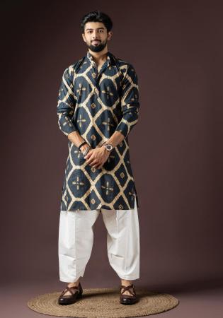 Picture of Superb Cotton Dark Slate Grey Kurtas