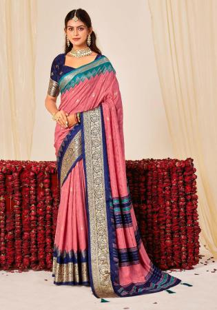 Picture of Bewitching Silk Light Coral Saree