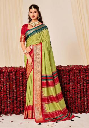 Picture of Charming Silk Pale Green Saree
