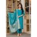Picture of Admirable Silk Dark Cyan Readymade Salwar Kameez