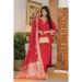 Picture of Superb Silk Crimson Readymade Salwar Kameez