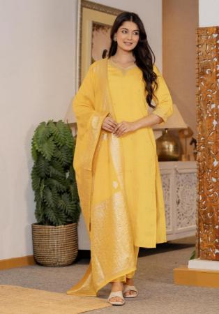 Picture of Beauteous Silk Sandy Brown Readymade Salwar Kameez