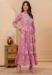Picture of Rayon & Silk Pale Violet Red Readymade Gown