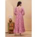 Picture of Rayon & Silk Pale Violet Red Readymade Gown