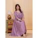 Picture of Magnificent Rayon & Silk Rosy Brown Readymade Gown