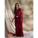 Picture of Magnificent Chiffon Fire Brick Saree