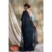 Picture of Alluring Chiffon Dark Slate Grey Saree