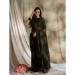 Picture of Statuesque Chiffon Dark Olive Green Saree
