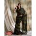 Picture of Statuesque Chiffon Dark Olive Green Saree