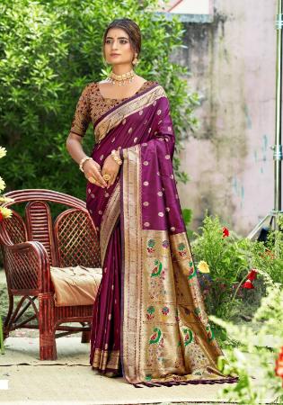 Picture of Sublime Silk Brown Saree
