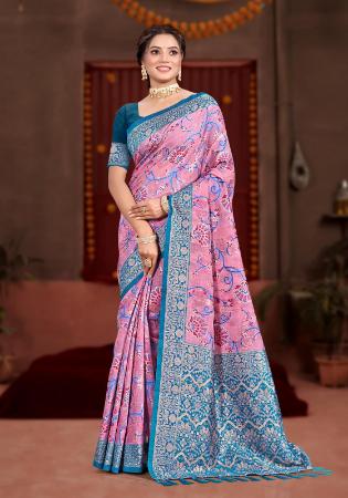 Picture of Beauteous Cotton & Silk Rosy Brown Saree