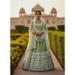Picture of Bewitching Net Dark Khaki Lehenga Choli