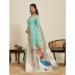 Picture of Fine Cotton & Silk Dark Sea Green Saree