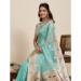 Picture of Fine Cotton & Silk Dark Sea Green Saree