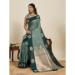 Picture of Good Looking Silk Dark Sea Green Saree