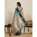 Picture of Good Looking Silk Dark Sea Green Saree