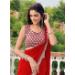 Picture of Amazing Georgette Crimson Saree