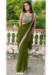 Picture of Statuesque Georgette Olive Drab Saree