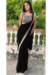 Picture of Ideal Georgette Black Saree
