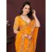 Picture of Magnificent Georgette Orange Saree