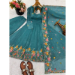 Picture of Marvelous Silk Steel Blue Readymade Salwar Kameez
