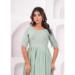 Picture of Alluring Rayon Dark Sea Green Kurtis & Tunic