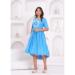 Picture of Marvelous Rayon Light Sky Blue Kurtis & Tunic