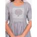 Picture of Well Formed Rayon Silver Kurtis & Tunic