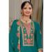 Picture of Admirable Chiffon Sea Green Straight Cut Salwar Kameez