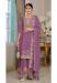 Picture of Enticing Chiffon Purple Straight Cut Salwar Kameez