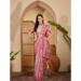 Picture of Pretty Linen Indian Red Saree