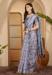 Picture of Graceful Linen Light Steel Blue Saree