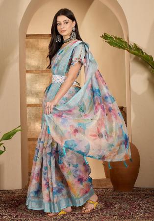 Picture of Nice Linen Tan Saree