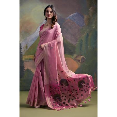 Picture of Beautiful Cotton Thistle Saree
