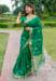 Picture of Radiant Linen & Silk Teal Saree