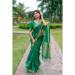 Picture of Radiant Linen & Silk Teal Saree