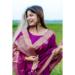Picture of Charming Linen & Silk Purple Saree