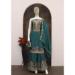 Picture of Amazing Chiffon Sea Green Straight Cut Salwar Kameez