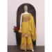 Picture of Chiffon Dark Golden Rod Straight Cut Salwar Kameez