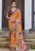 Picture of Lovely Silk Golden Rod Saree
