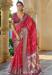 Picture of Well Formed Silk Crimson Saree