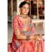 Picture of Delightful Linen & Silk Dark Salmon Saree