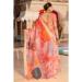 Picture of Delightful Linen & Silk Dark Salmon Saree