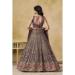 Picture of Stunning Georgette Purple Straight Cut Salwar Kameez