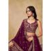 Picture of Fascinating Georgette Maroon Straight Cut Salwar Kameez